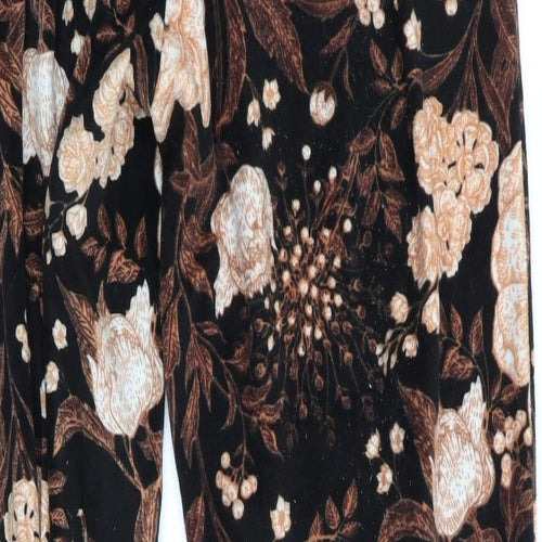 NEXT Womens Black Floral   Pyjama Pants Size S