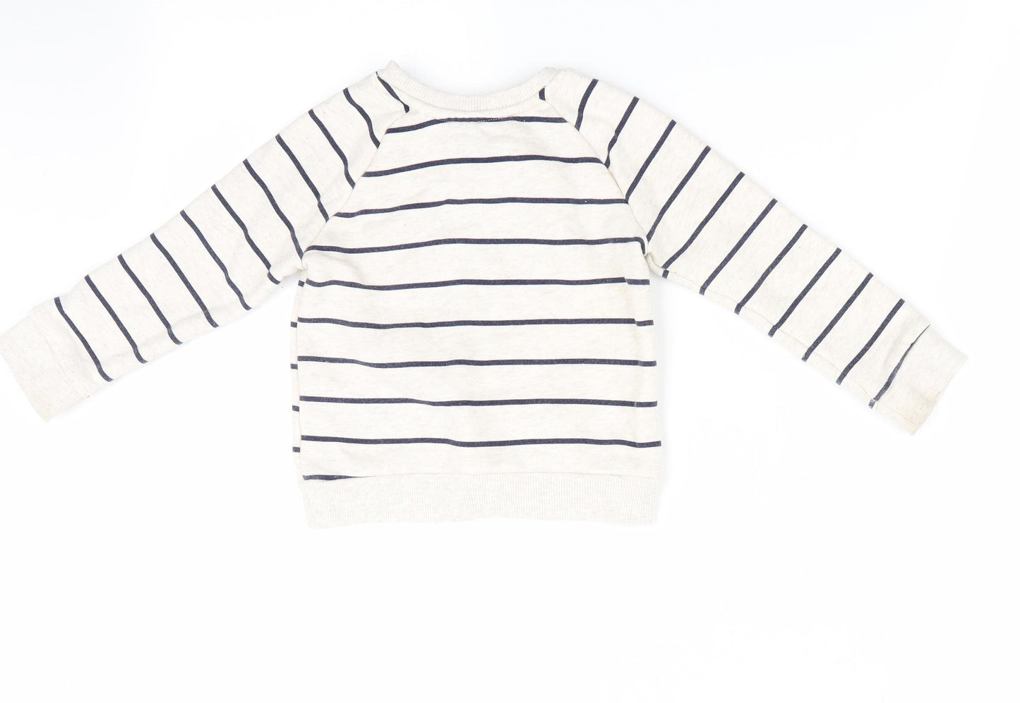 Primark Boys Ivory Striped  Pullover Jumper Size 12-18 Months  - Mummy Loves Me