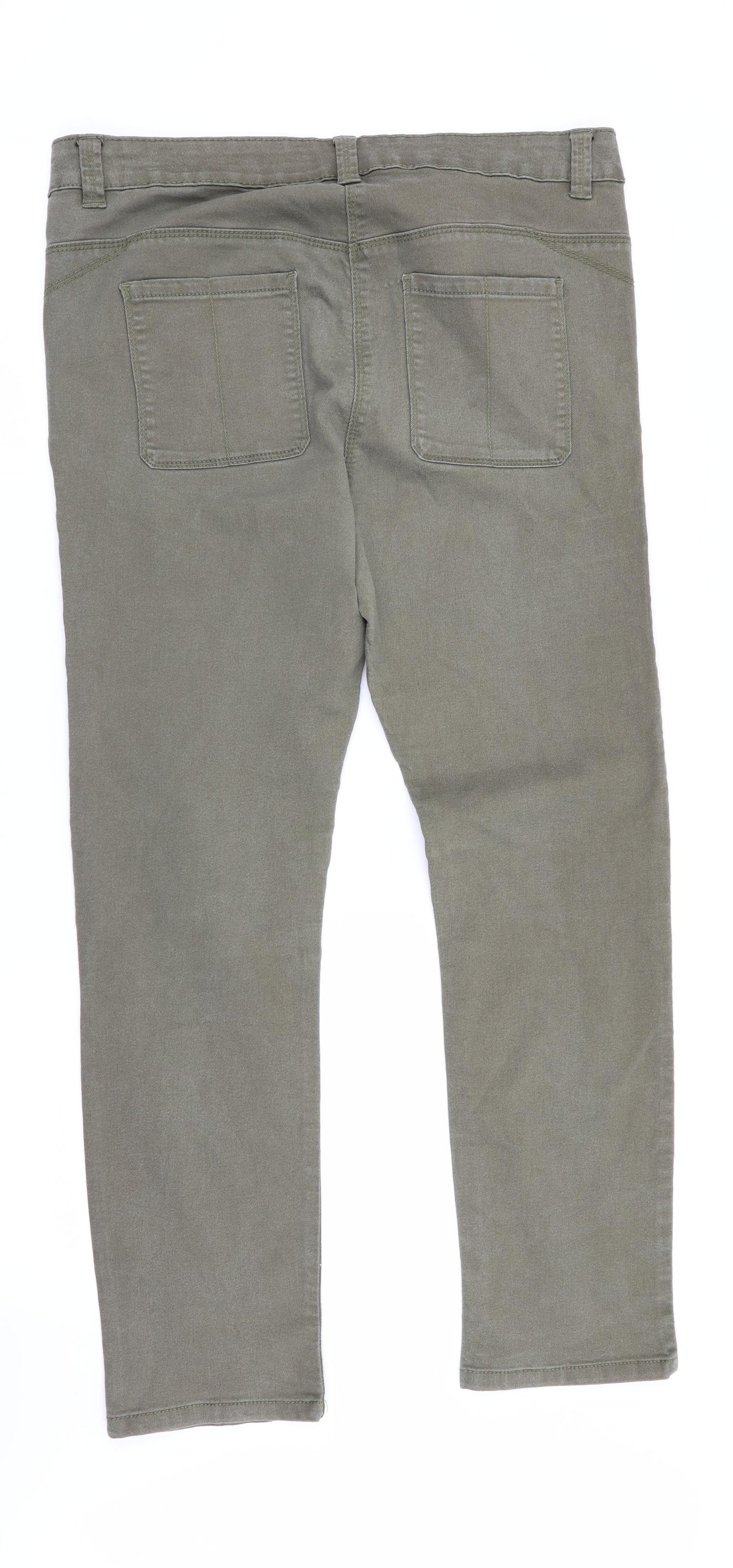 George Womens Green   Straight Jeans Size 14 L27 in