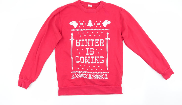 Stars & Stripes Womens Red   Pullover Sweatshirt Size M  - Winter is Coming