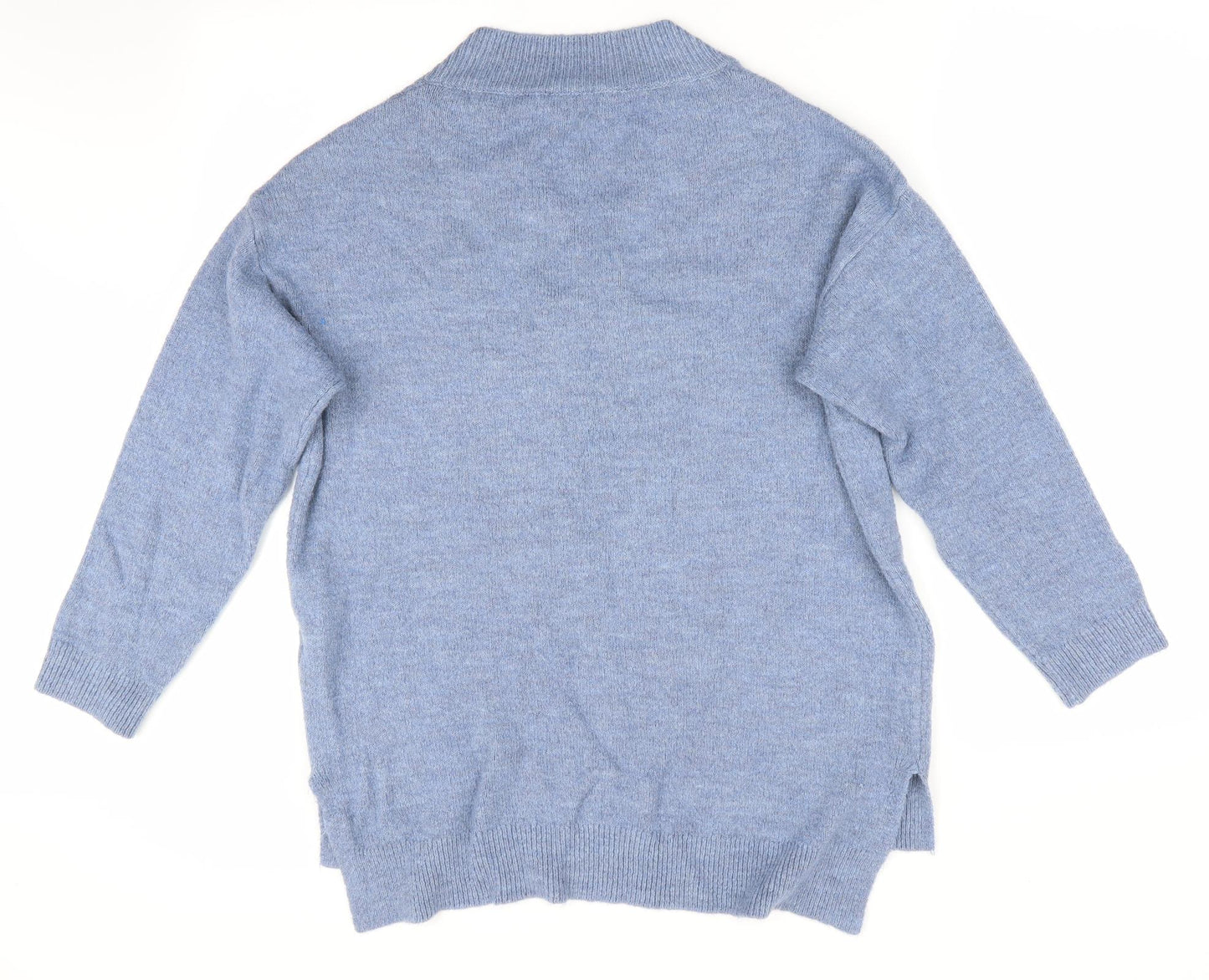 Peacocks Womens Blue   Pullover Jumper Size M  - Longline Jumper