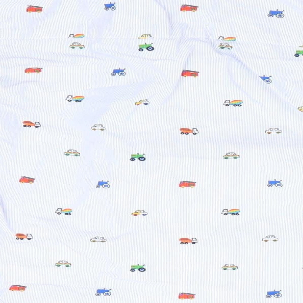 NEXT Boys Blue Striped  Basic Button-Up Size 18-24 Months  - Car print