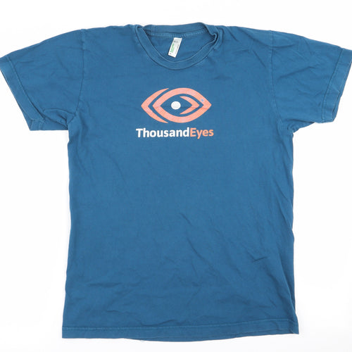 Sustainable Edition Womens Blue   Basic T-Shirt Size M  - Thousand Eyes