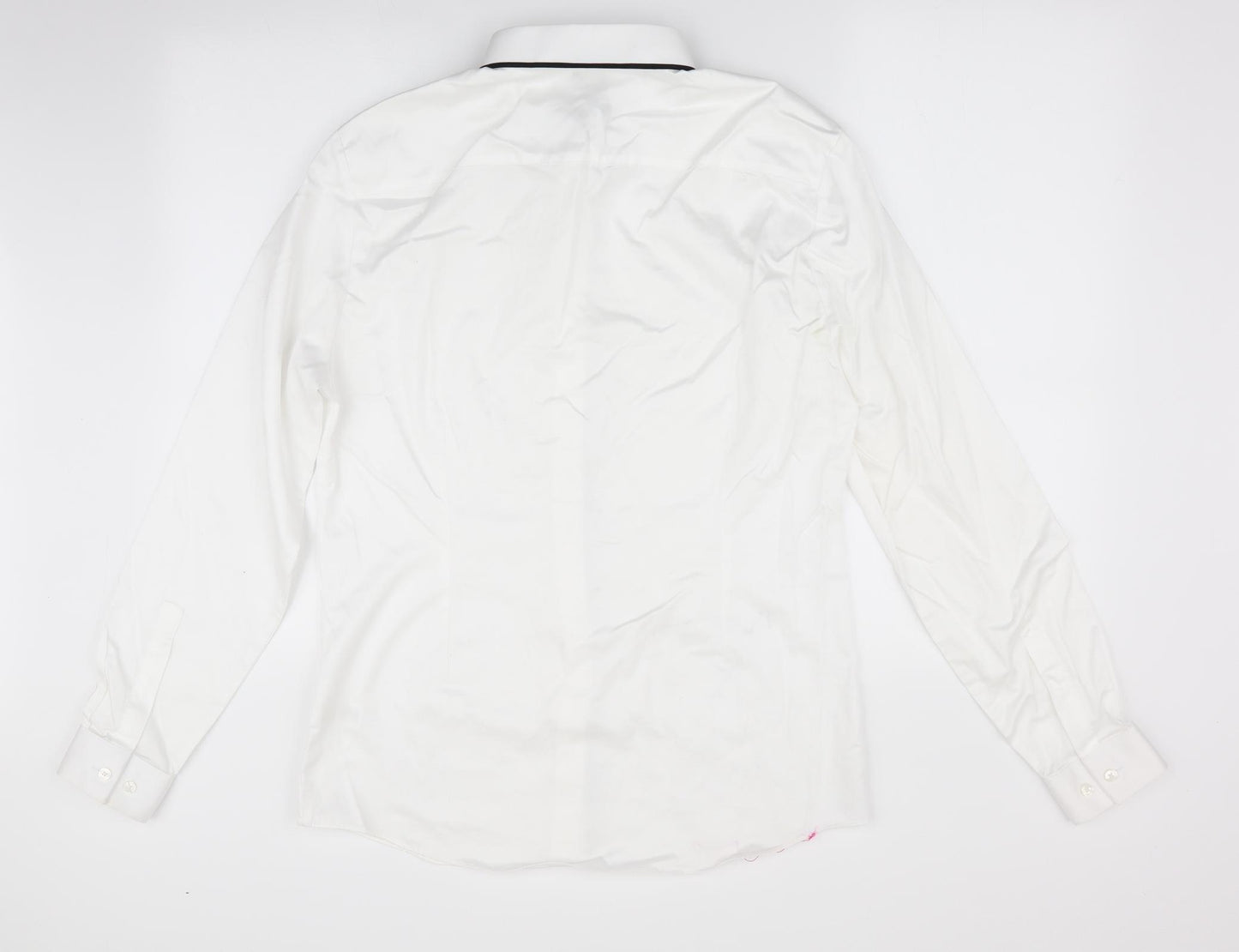 River Island Mens White    Button-Up Size M