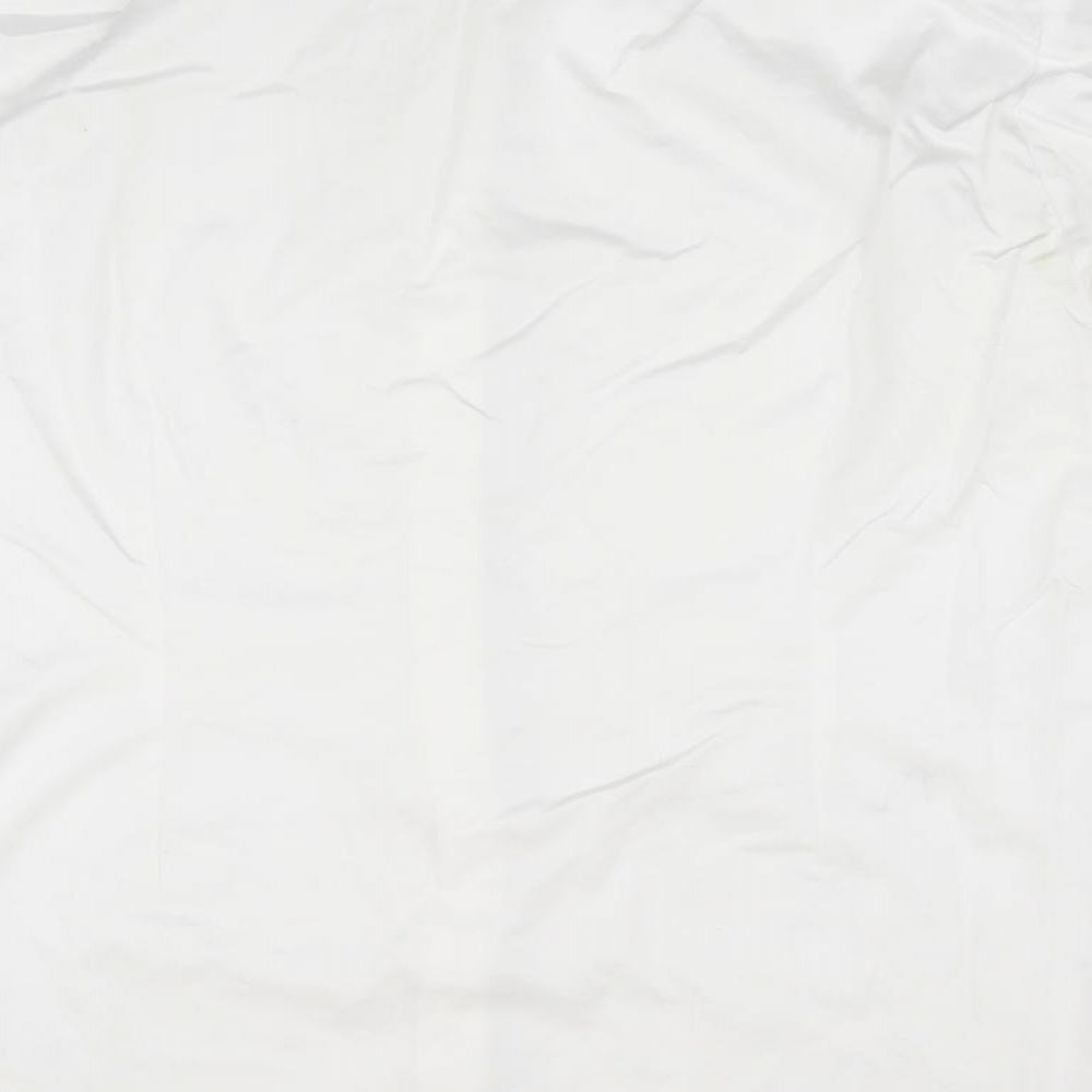 River Island Mens White    Button-Up Size M