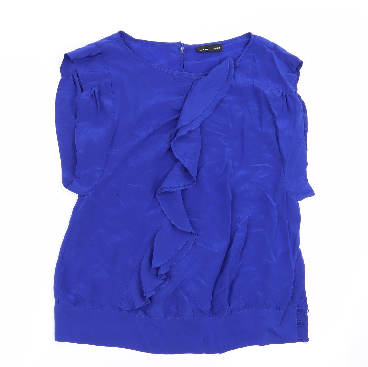 Warehouse Womens Blue   Tunic Blouse Size 12