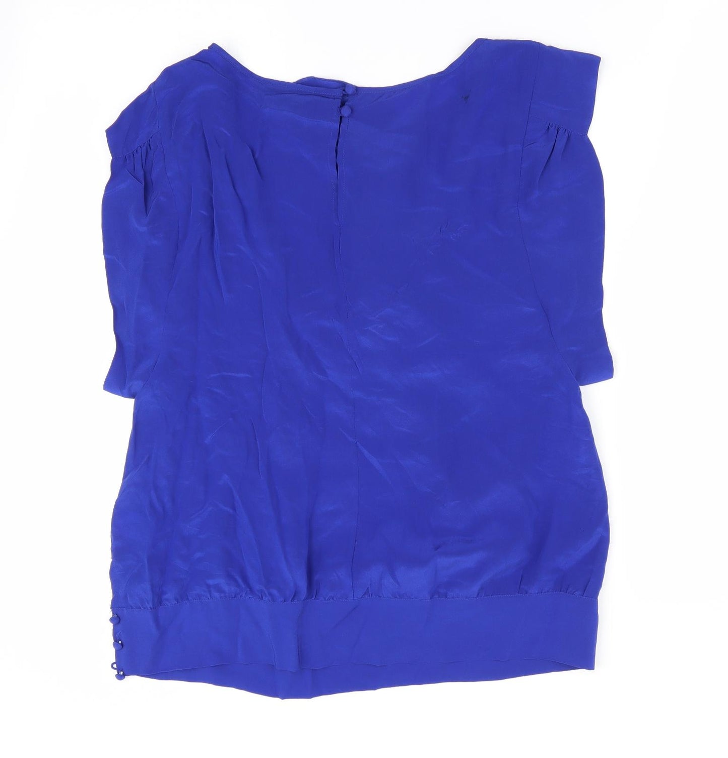 Warehouse Womens Blue   Tunic Blouse Size 12