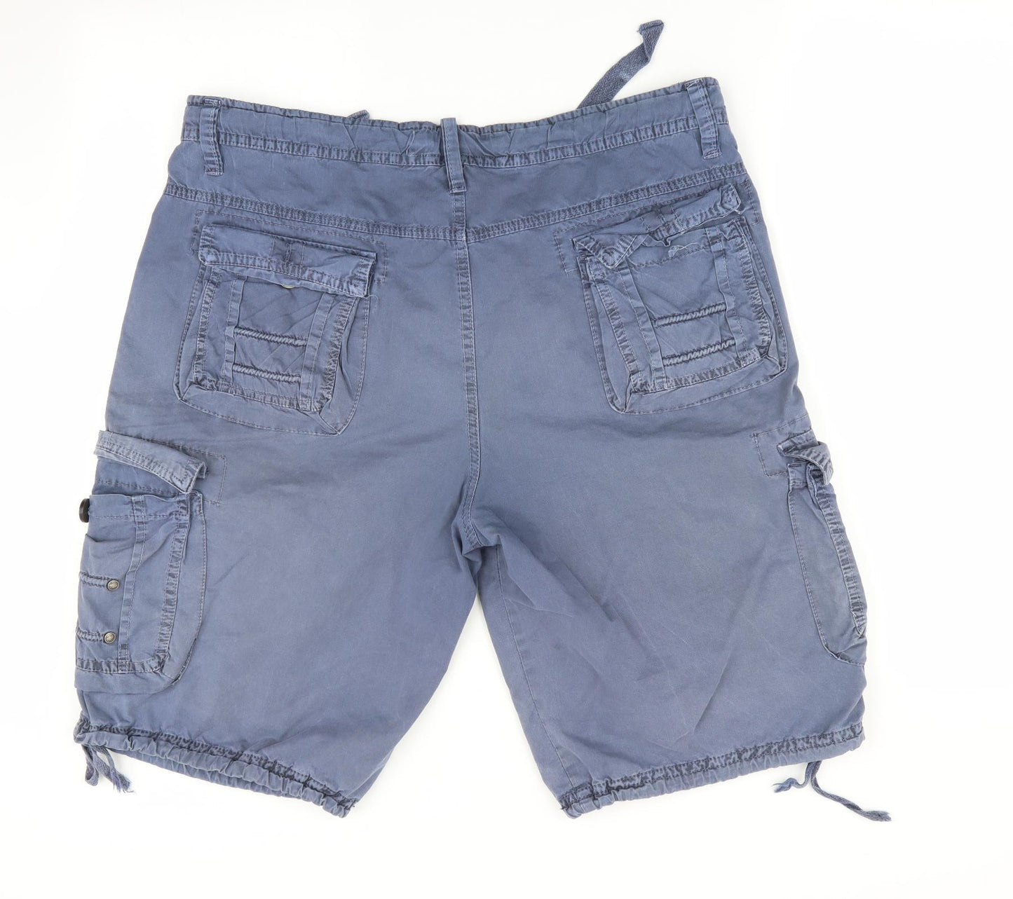 Top Star Mens Blue   Cargo Shorts Size 38