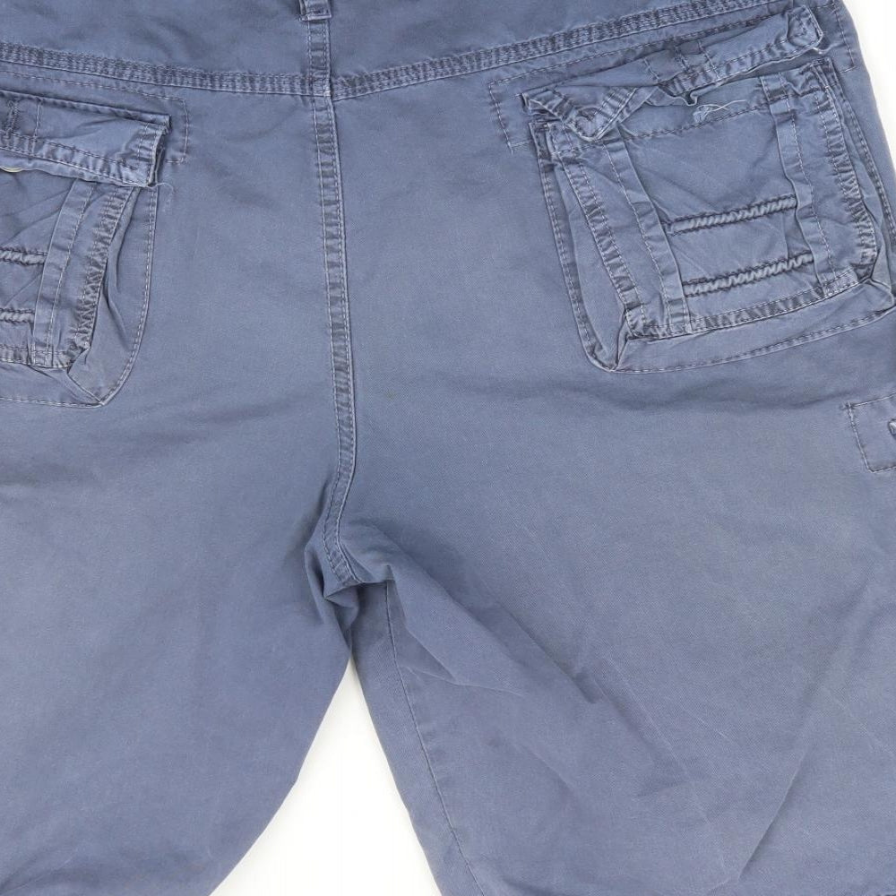 Top Star Mens Blue   Cargo Shorts Size 38
