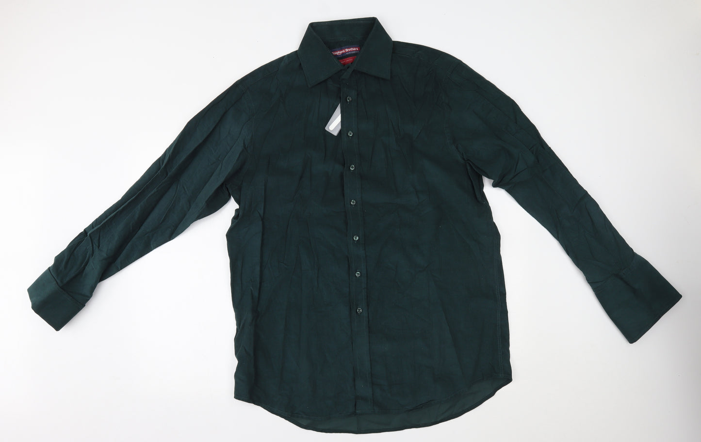 Stephens Brothers Mens Green    Dress Shirt Size 16
