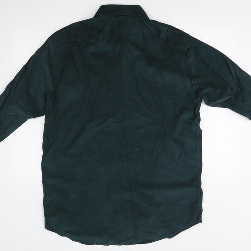 Stephens Brothers Mens Green    Dress Shirt Size 16