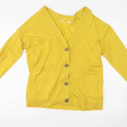 George Womens Yellow   Cardigan Jumper Size M