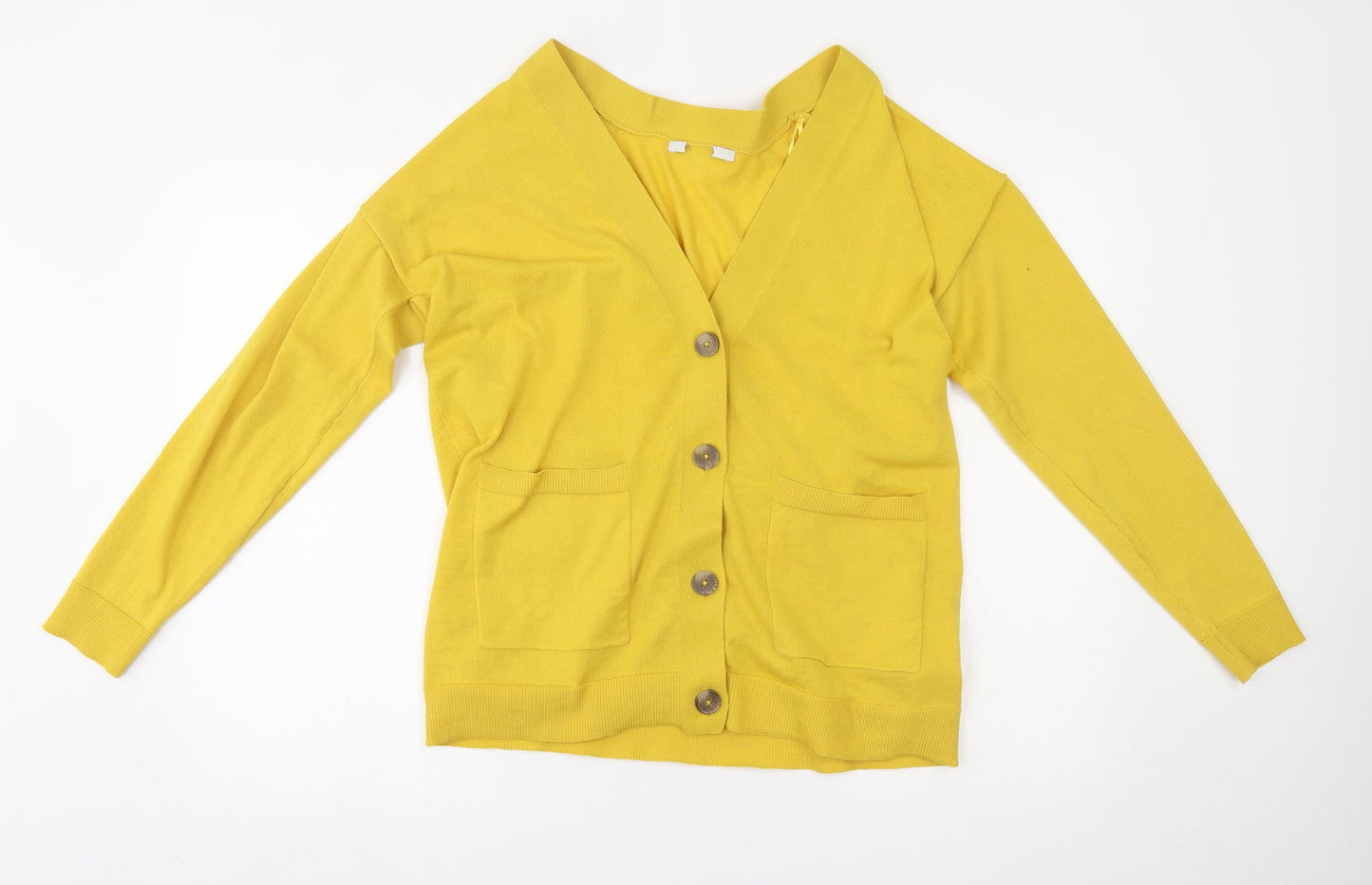 George Womens Yellow   Cardigan Jumper Size M