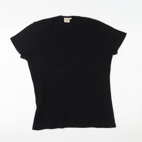 Cotton Traders Womens Black   Pullover Jumper Size 10