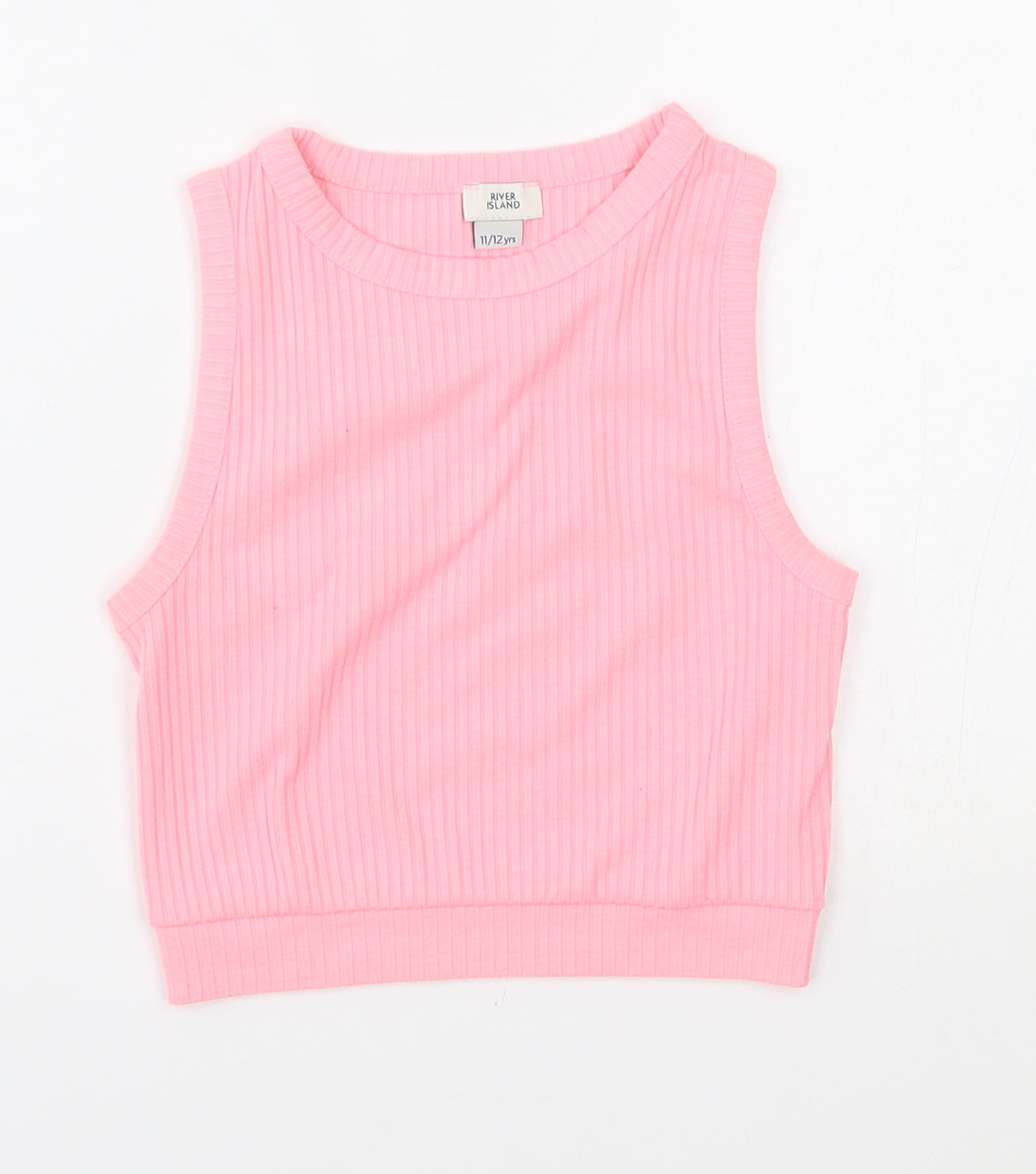 River Island Girls Pink   Vest Jumper Size 11-12 Years