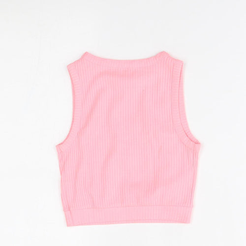 River Island Girls Pink   Vest Jumper Size 11-12 Years