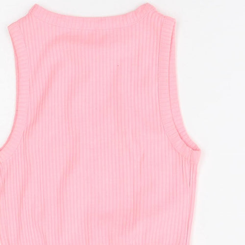 River Island Girls Pink   Vest Jumper Size 11-12 Years