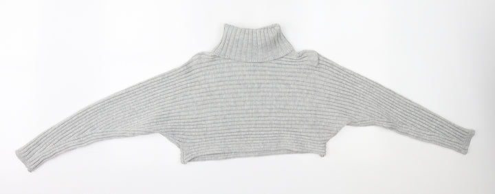 New Look Womens Grey Pullover Jumper Size M