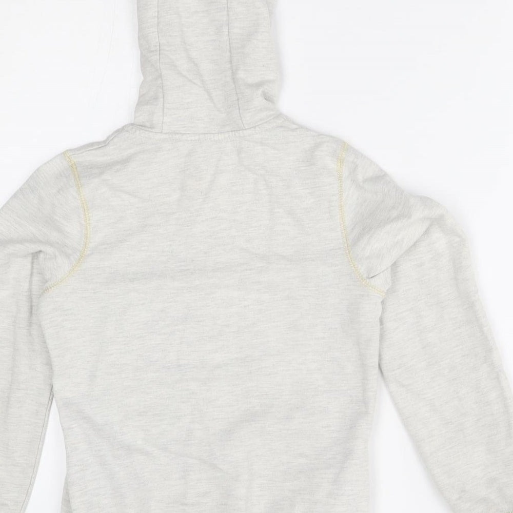 TU Girls Grey   Full Zip Hoodie Size 9 Years  - butterfly