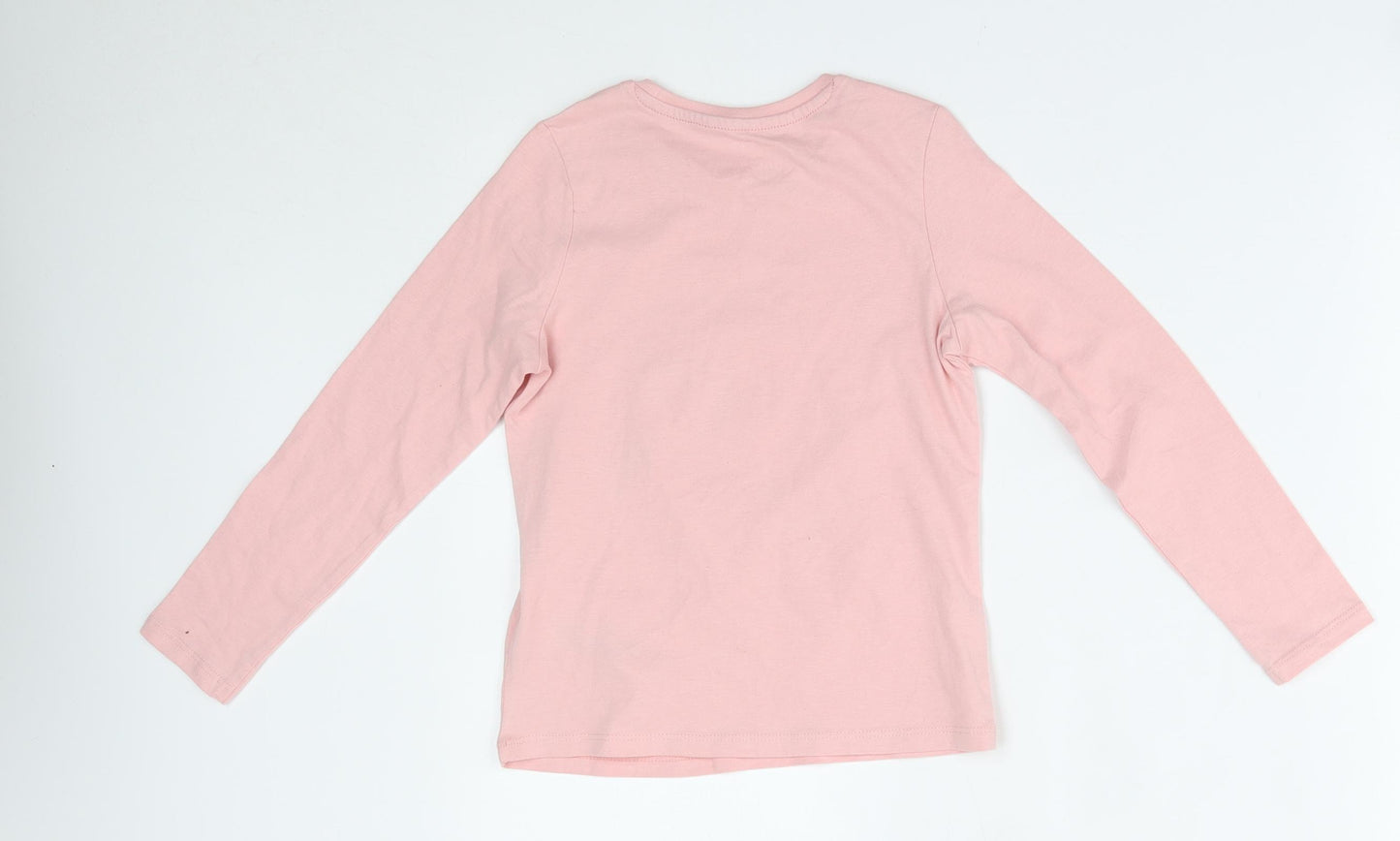 M&S Girls Pink    Pyjama Top Size 6-7 Years  - unicorn