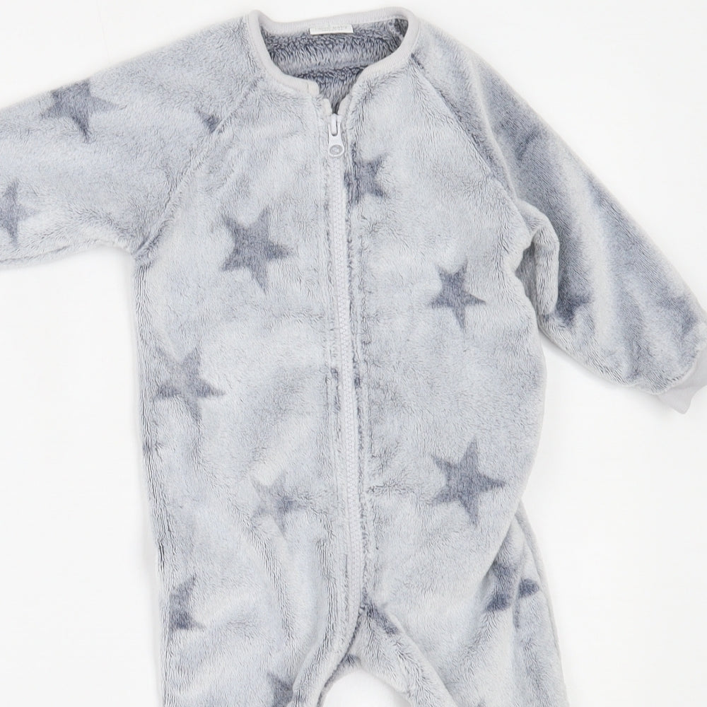 NEXT Baby Grey   Babydoll One Piece Size 9-12 Months