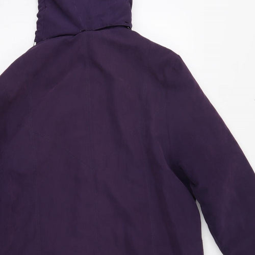 Klassik Womens Purple   Parka Coat One Size
