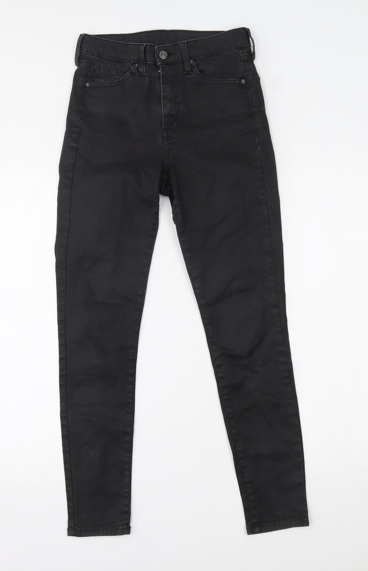 Topshop Womens Black Skinny Jeans Size 28 in L32 in -