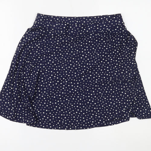 NEXT Womens Blue Polka Dot  A-Line Skirt Size 12