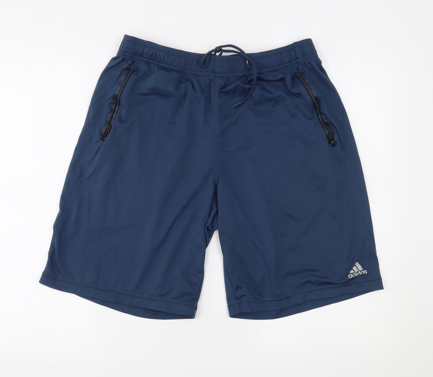 adidas Mens Blue   Sweat Shorts Size L
