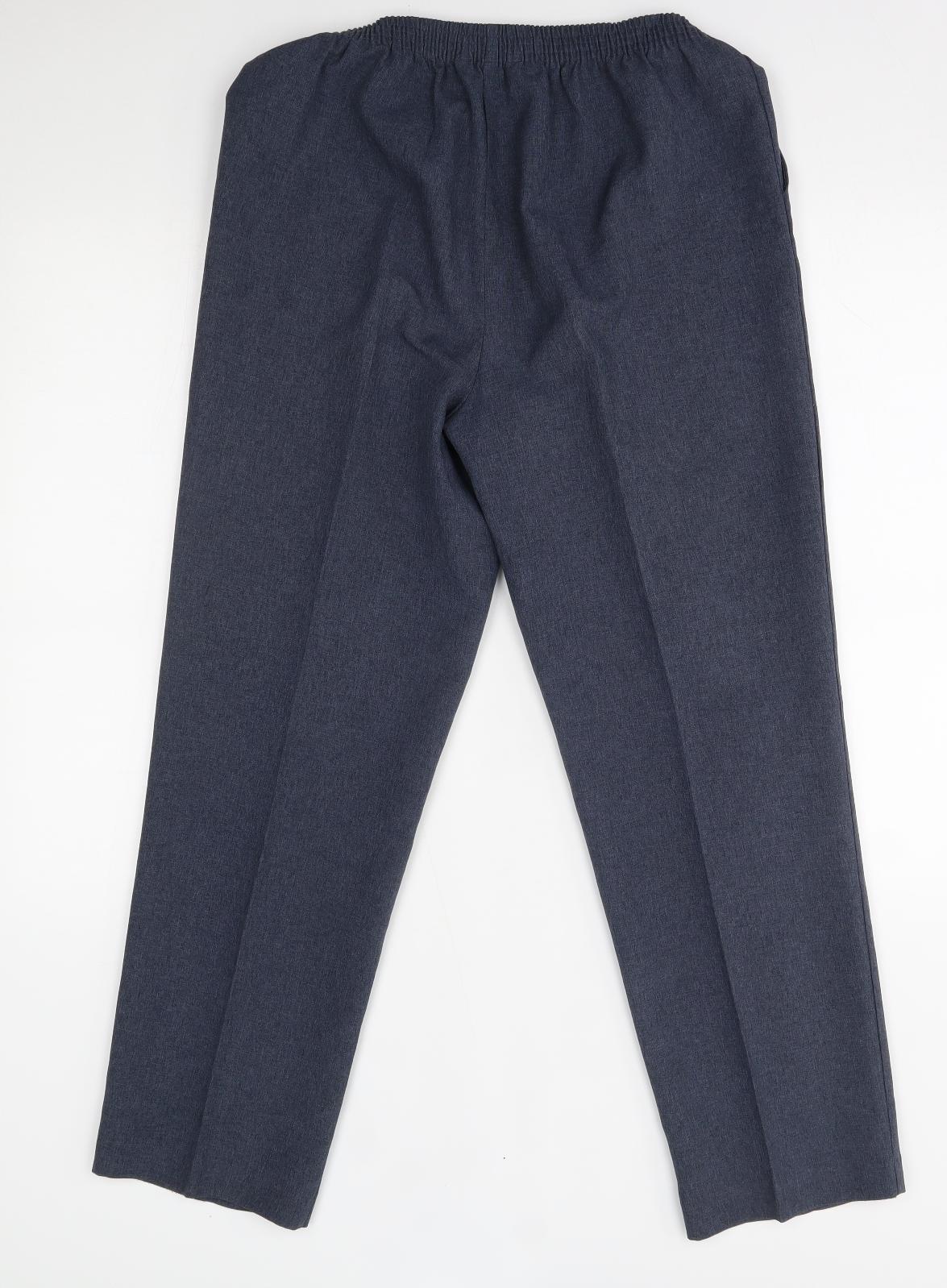 BM Womens Blue   Trousers  Size 12 L27 in