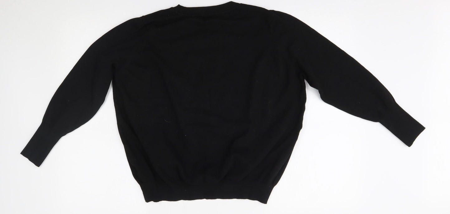 Primark Womens Black   Pullover Jumper Size 2XL