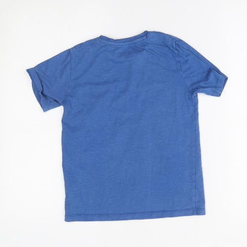 Matalan Boys Blue   Basic T-Shirt Size 8 Years