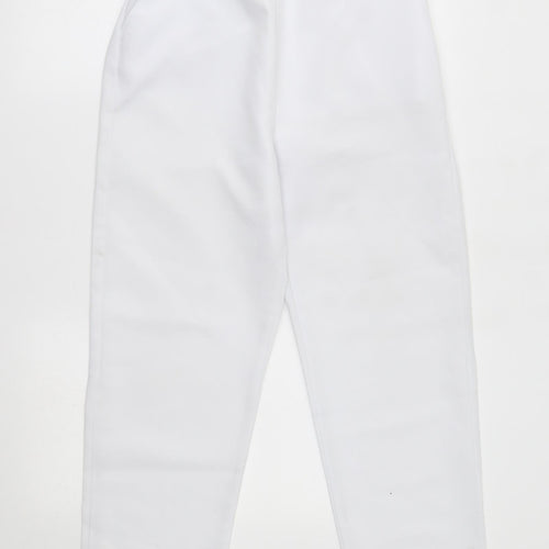 Preworn Womens White   Trousers  Size 12 L27 in