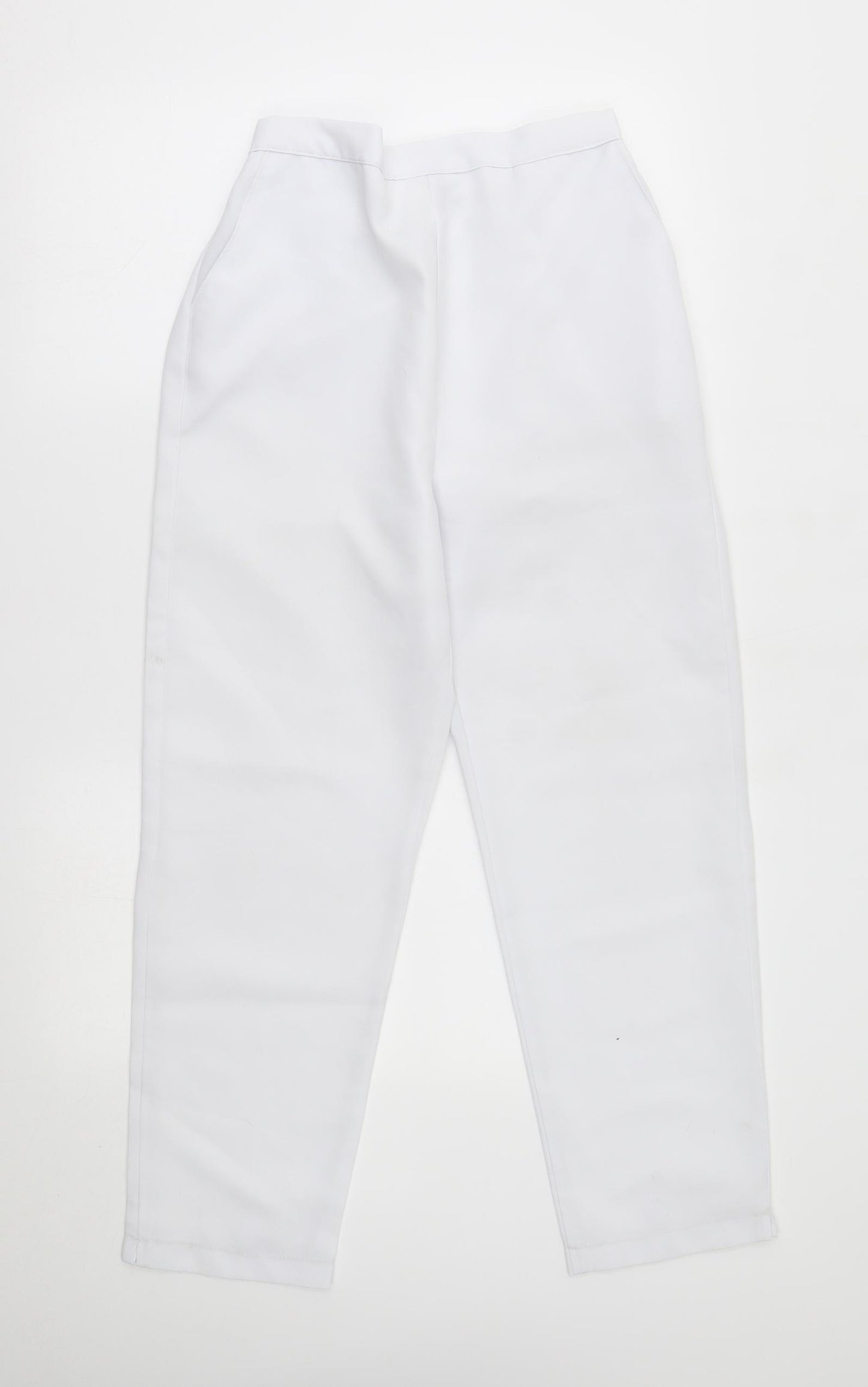 Preworn Womens White   Trousers  Size 12 L27 in