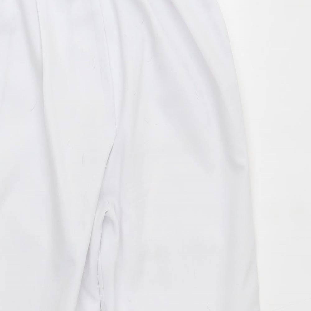 Preworn Womens White   Trousers  Size 12 L27 in