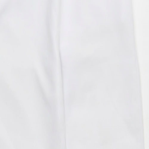 Preworn Womens White   Trousers  Size 12 L27 in