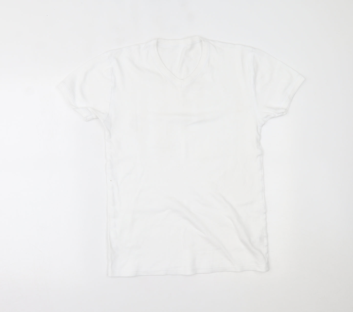 M&S Mens White    T-Shirt Size L