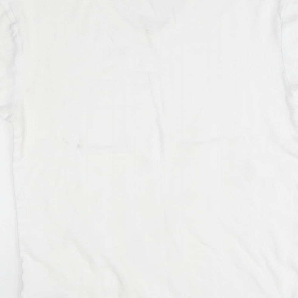 M&S Mens White    T-Shirt Size L