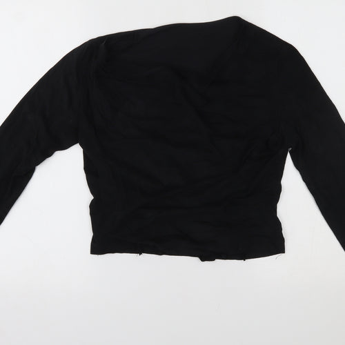 Preworn Womens Black   Wrap Jumper One Size