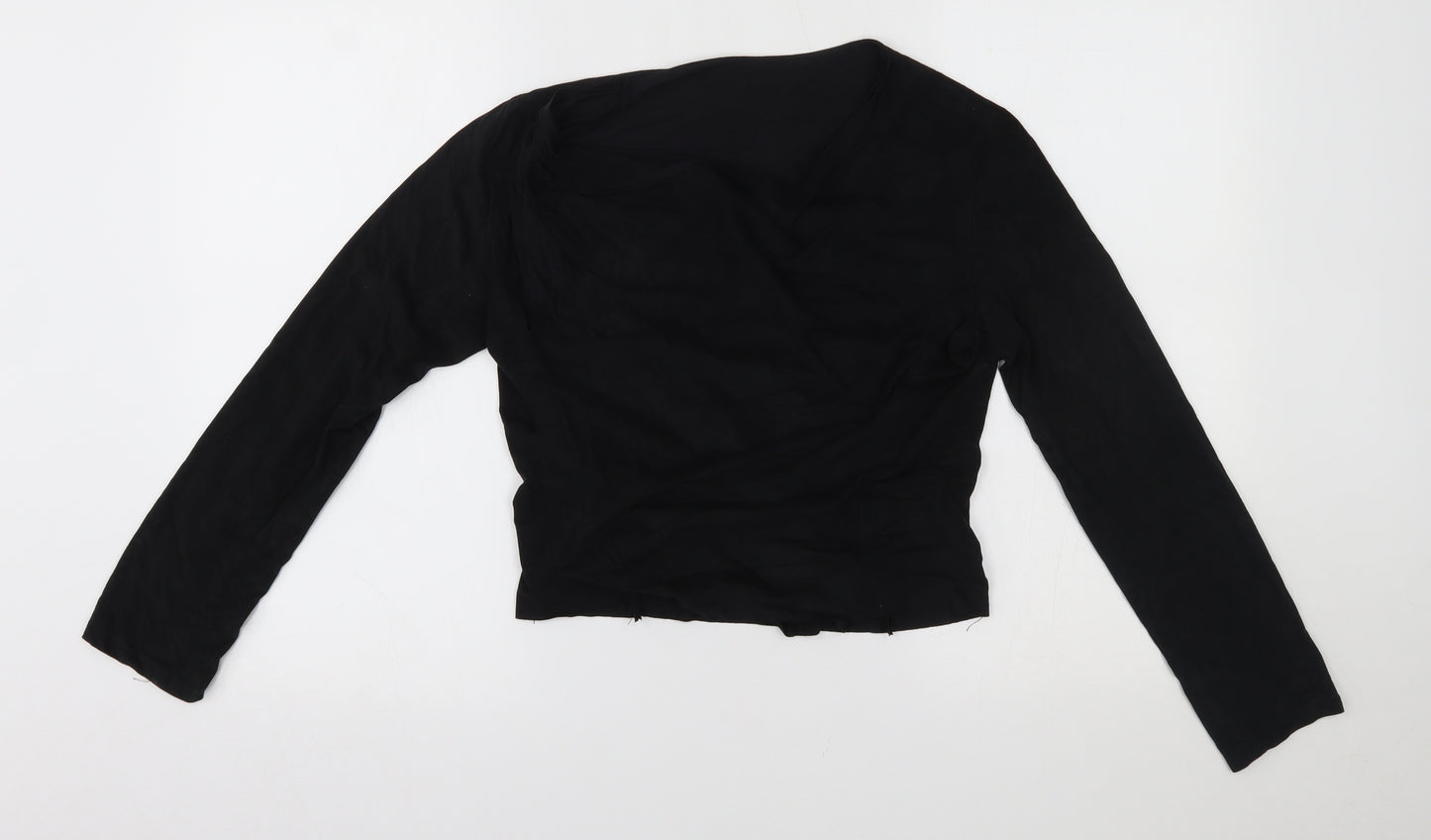 Preworn Womens Black   Wrap Jumper One Size