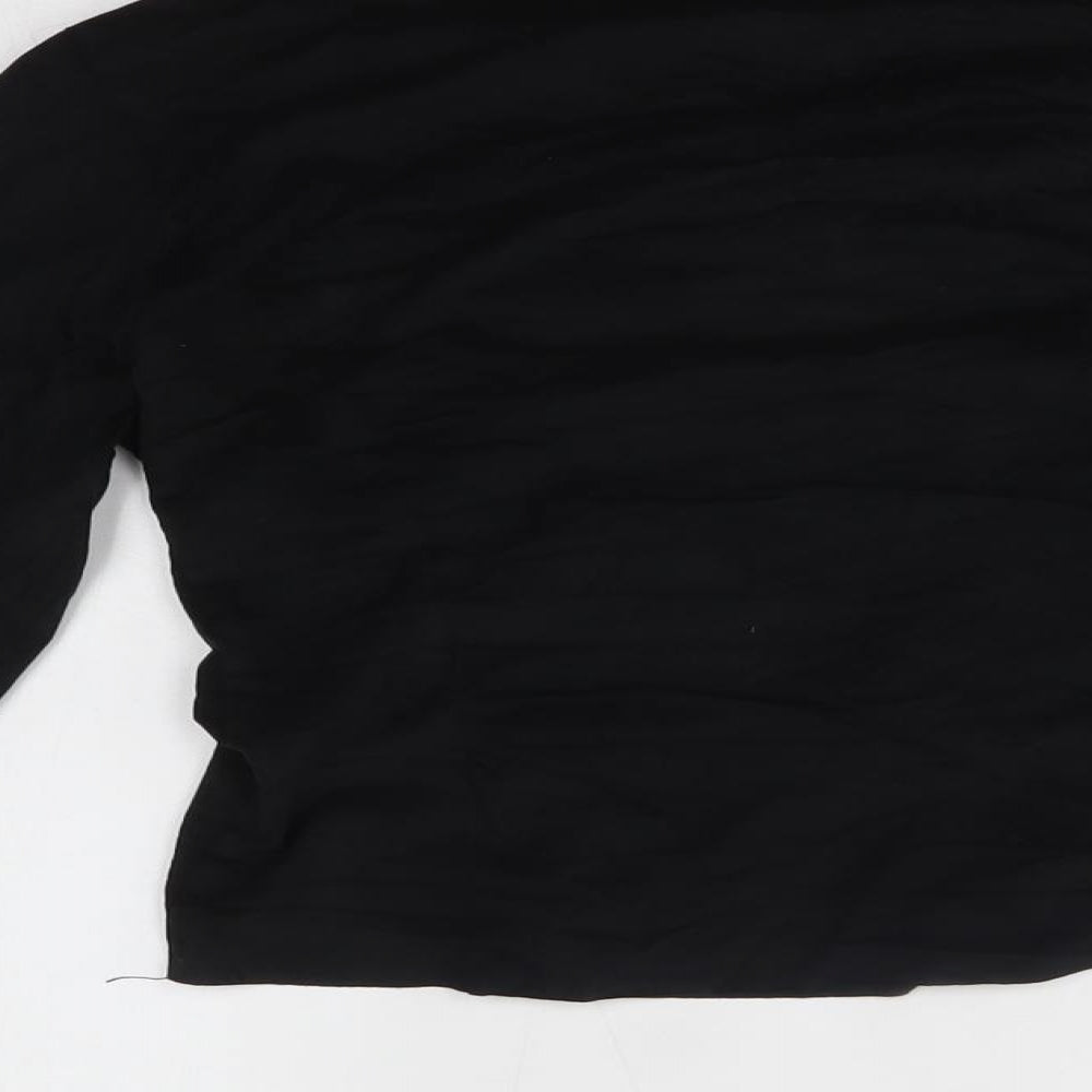 Preworn Womens Black   Wrap Jumper One Size