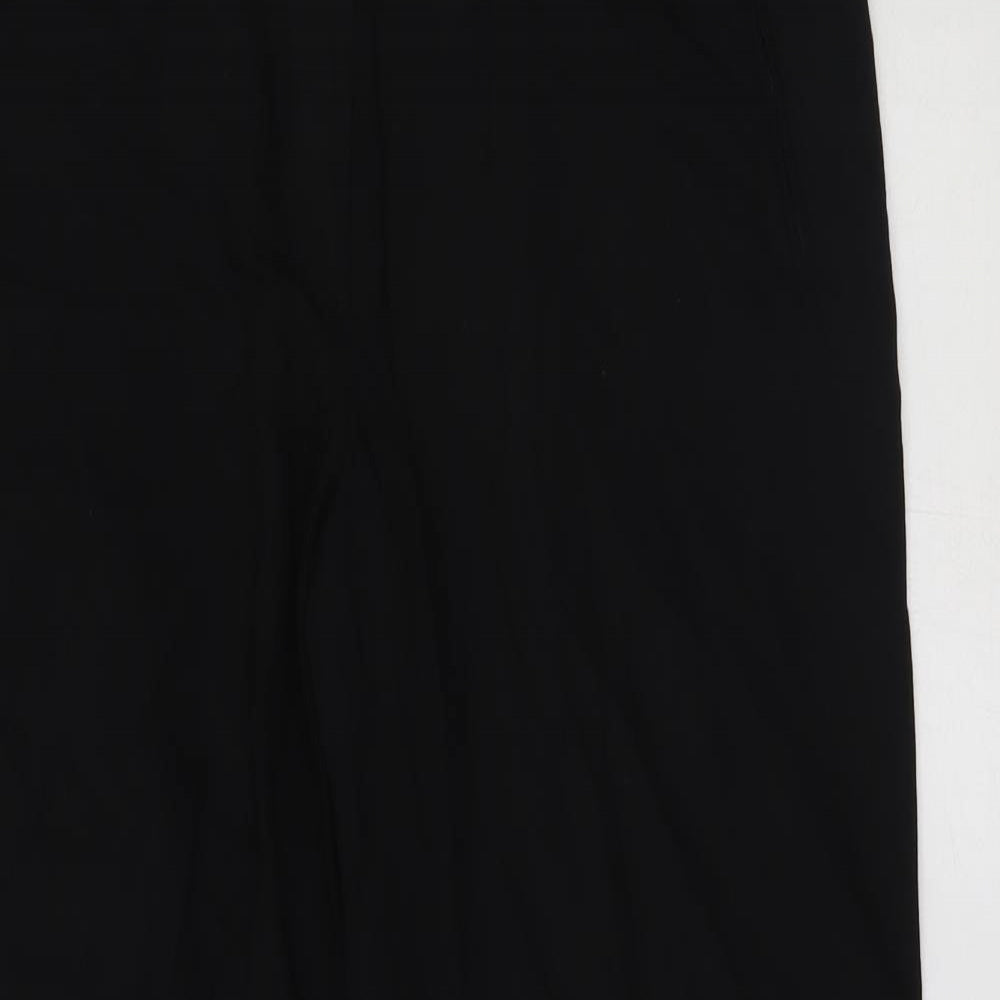 M&S Womens Black   Trousers  Size 16 L27 in