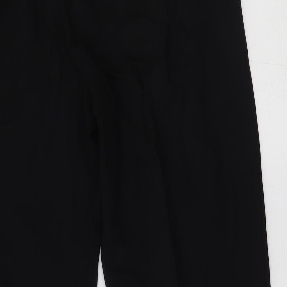 M&S Womens Black   Trousers  Size 16 L27 in