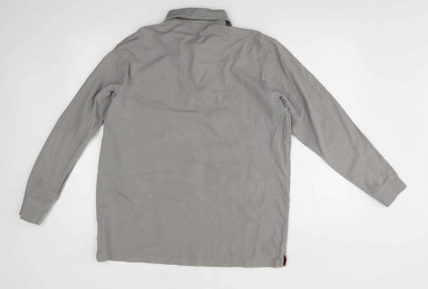 Cotton Traders Mens Grey    Polo Size L