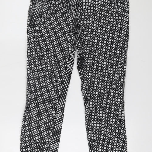 Esprit Womens Grey Geometric  Trousers  Size 8 L26 in -