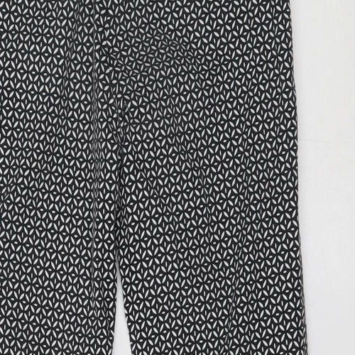 Esprit Womens Grey Geometric  Trousers  Size 8 L26 in -