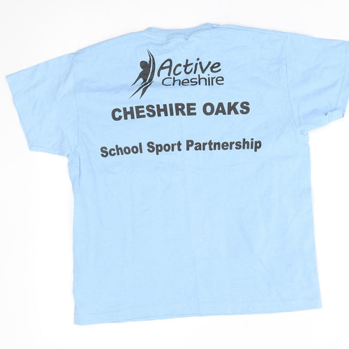 Fruit of the Loom Boys Blue   Basic T-Shirt Size 7-8 Years  - active cheshire school games