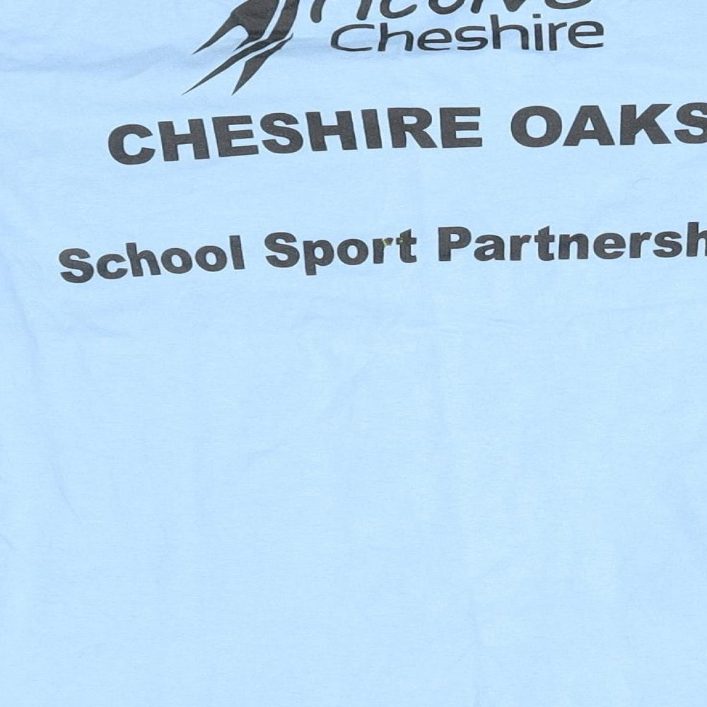 Fruit of the Loom Boys Blue   Basic T-Shirt Size 7-8 Years  - active cheshire school games