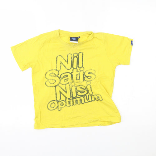 everton Boys Yellow   Basic T-Shirt Size 8-9 Years  - nil satis nisi optimum