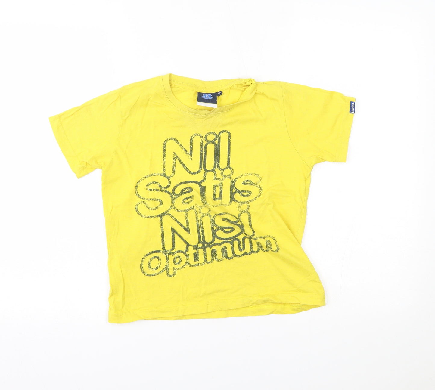 everton Boys Yellow   Basic T-Shirt Size 8-9 Years  - nil satis nisi optimum